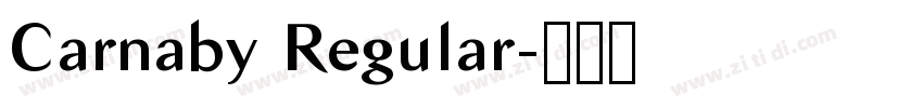 Carnaby Regular字体转换
